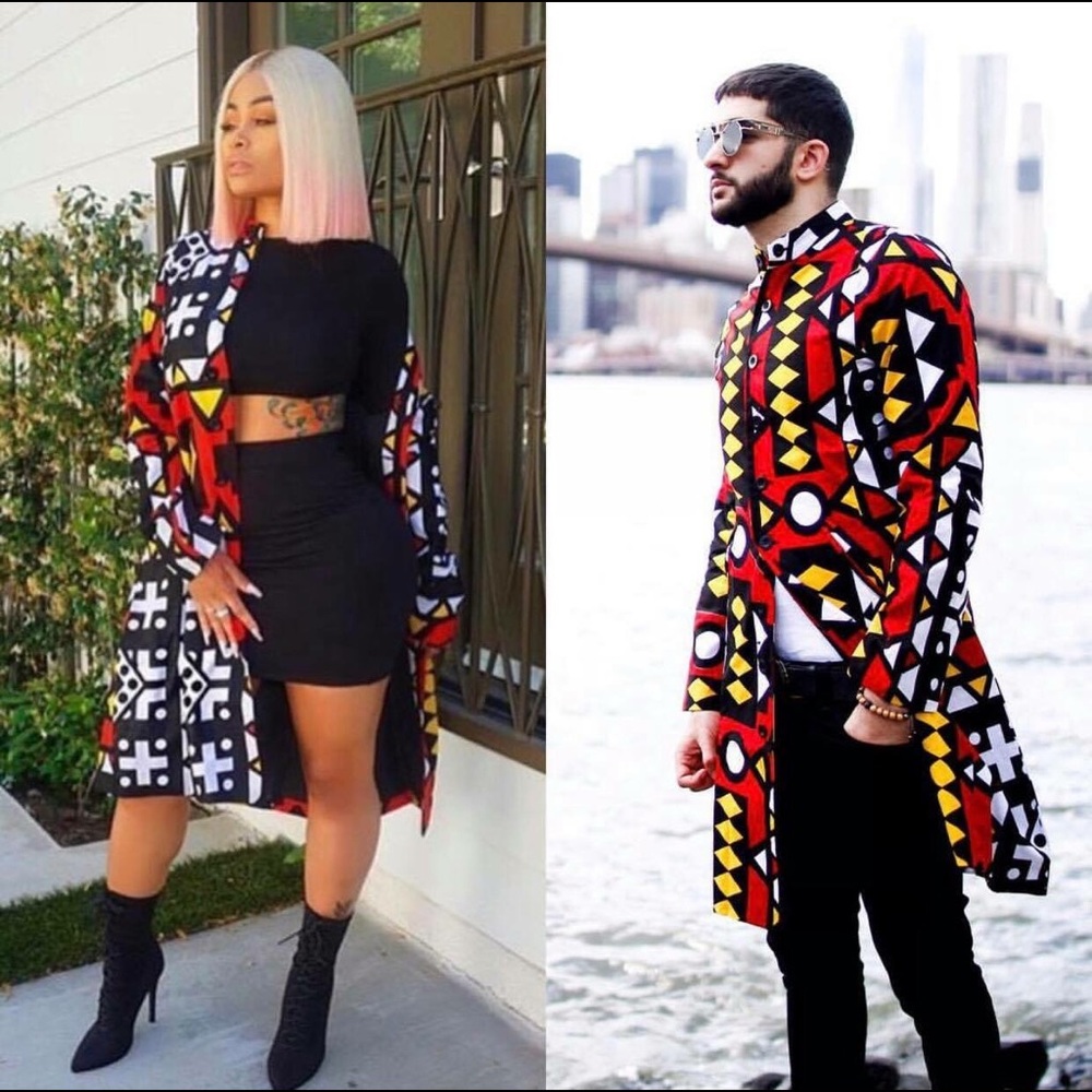 Longline Dashiki Cam Jacket